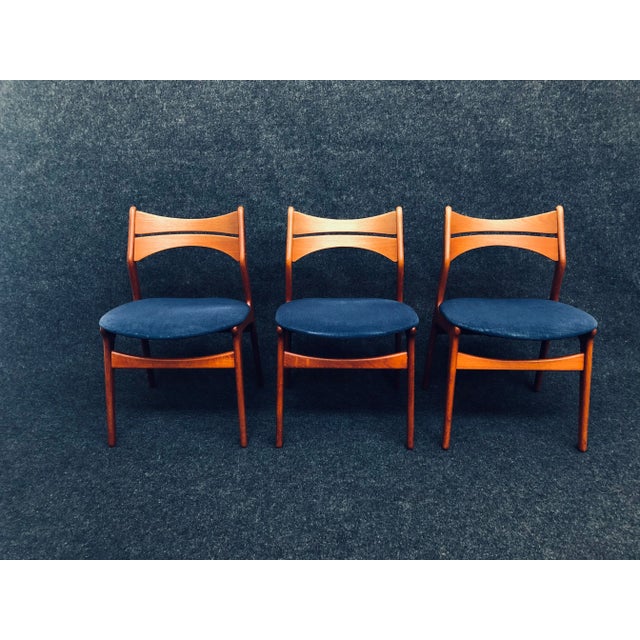 Danish Teak Dining Chairs by Erik Buch for Chr. Christiansen, 1960s, Set of 7 For Sale - Image 11 of 14
