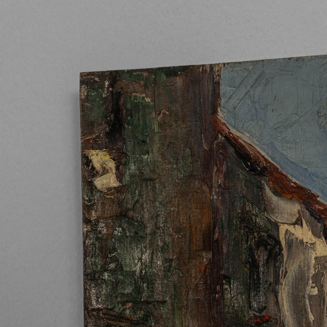 Early 20th Century French Oil on Canvas Townscape For Sale - Image 4 of 18
