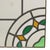 Art Deco Floral Stained Glass Window, Set of 2 For Sale - Image 15 of 16