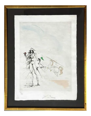 Salvador Dali, The Loves of Cassandra, Etching