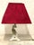 Porcelain Table Lamp with Fabric Shade from AK Kaiser, 1960s, in Very Good conditions. Designed 1960 to 1969 This piece...