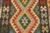 1990s Caucasian Kilim Rust Charcoal Wool Rug - 2'7" X 4'1" For Sale - Image 5 of 7