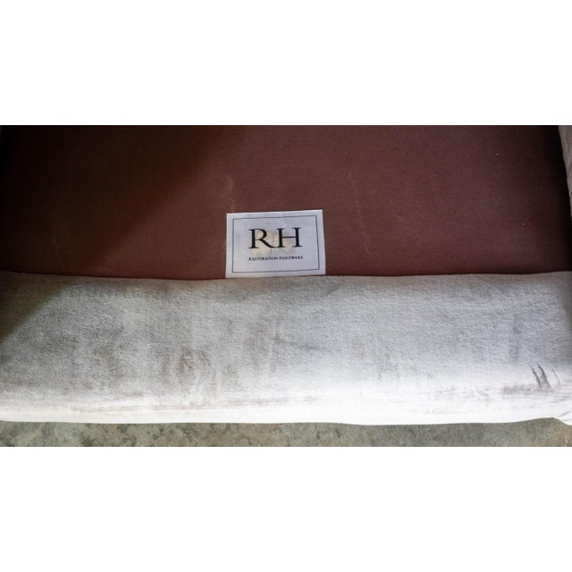 Restoration Hardware Lancaster Luxe Velvet Chair For Sale - Image 18 of 18