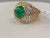 7 Carat Round Colombian Emerald and Diamond 18 Karat Gold Ring, Estate, Unisex For Sale - Image 16 of 18