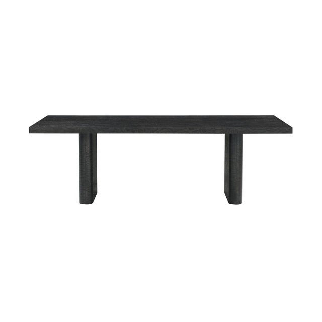 Mid Century Black Burl Extending Dining Table For Sale - Image 4 of 5