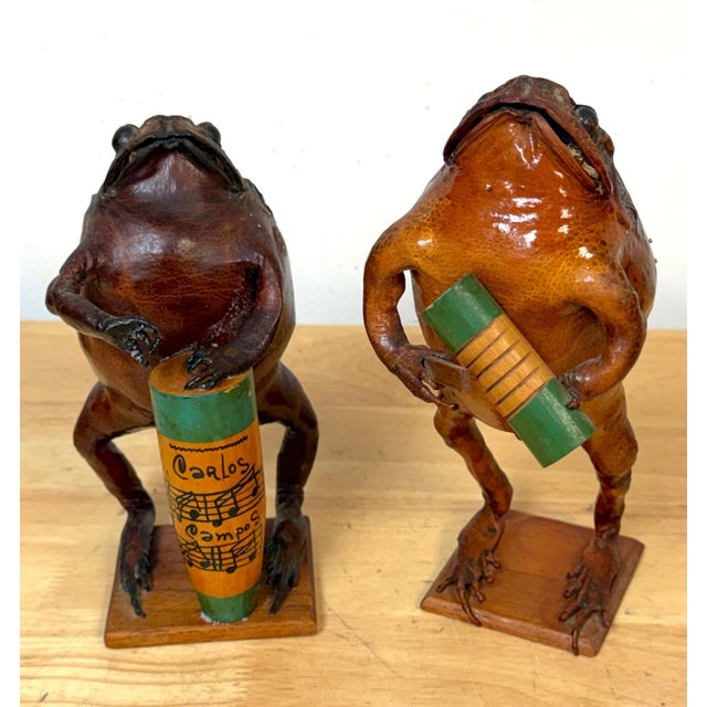 Mid-20th C. Mexican Hand-Carved Seven-Piece Frog Orchestra, with Carlos Campos For Sale - Image 15 of 18