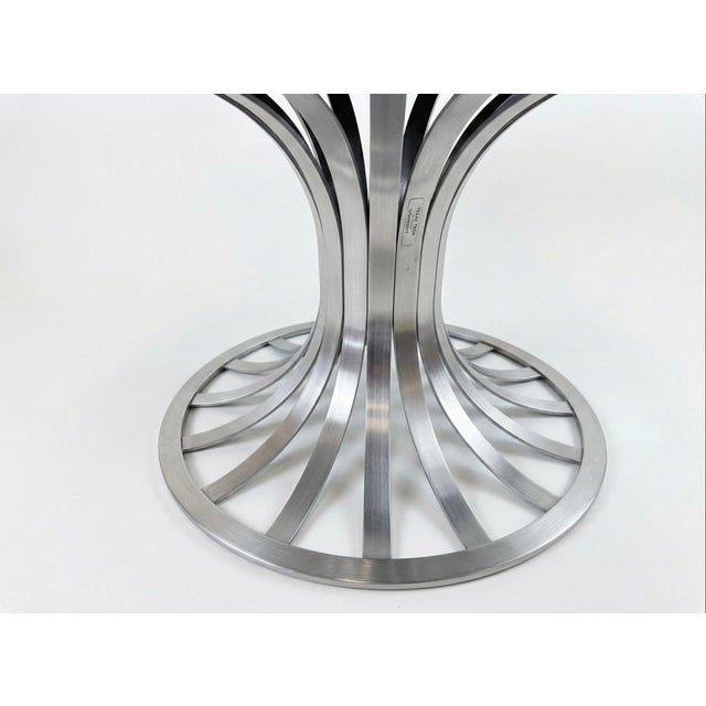 1960s Herbert Saiger for Lee L. Woodard Sons "Hourglass" Stools in Slatted Aluminum — Texas Tech University For Sale In Austin - Image 6 of 10