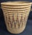 Modern Late 20th Century Large Hand Woven African Coil Basket With Earth Tone Geometric Pattern For Sale - Image 3 of 9