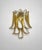 Vintage Italian Murano Wall Lights with Caramel Lattimo Glass Petals in the Manner of Mazzega, 1990, Set of 2 For Sale - Image 18 of 18