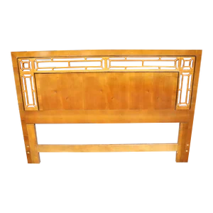 Mid Century Fruitwood Double Headboard