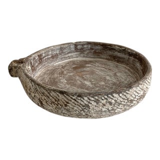 Shallow Stone Bowl W/ Spout For Sale