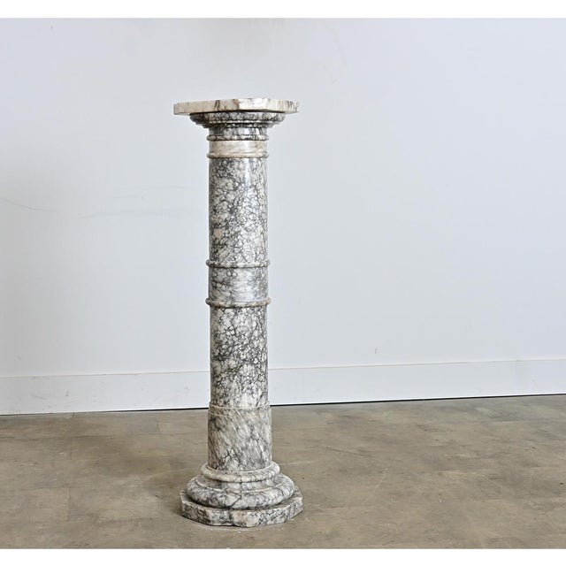 French 19th Century Marble Column Pedestal For Sale - Image 4 of 14