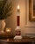 Italian Red and Gold Ceramic Column Table Lamp, 1950s For Sale - Image 4 of 13