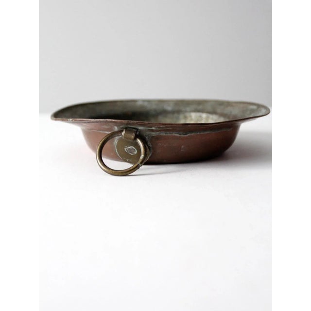 Vintage Copper Basin Pan For Sale - Image 6 of 12