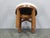 Cream Art Deco Upholstered Walnut Veneer Stool, Former Czechoslovakia, 1930s For Sale - Image 8 of 10