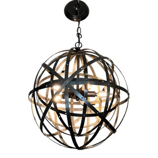 Restoration Hardware Orbital Sphere Pendant Light For Sale