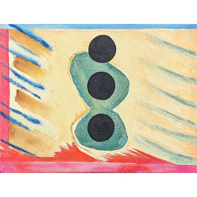 Jessica Simorte "Dot Dot" Contemporary Colorful Abstract Mixed Media Interior Space Painting, 2022 For Sale