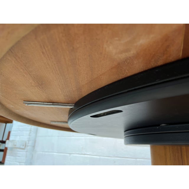 Late 20th Century Skovby Model Dc06 "Lotus" Expanding Circular Dining Table For Sale - Image 12 of 14