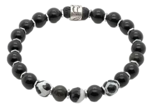 Night Eagle Onyx Stone Beaded Bracelet