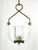 1940s Brass and Clear Murano Glass Pendant Light attributed to Barovier & Toso For Sale - Image 5 of 13