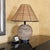 Vintage Natural Rattan Woven Table Lamp With Matching Basket Weave Shade For Sale - Image 16 of 18