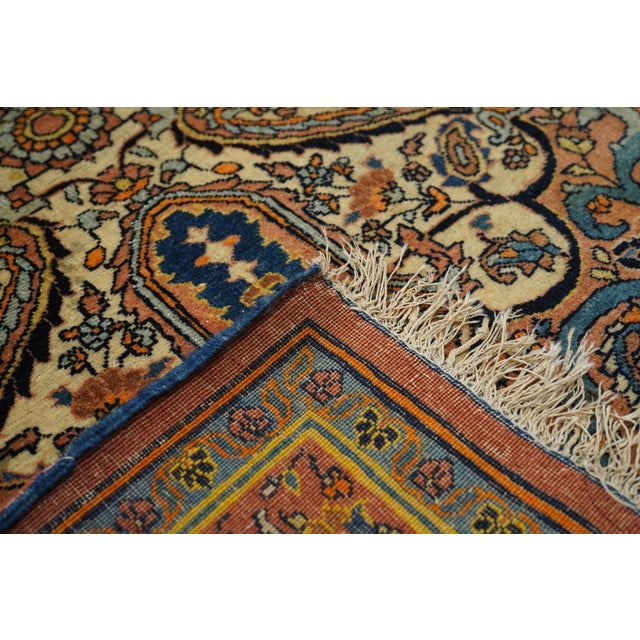Beige Antique Persian Tabriz Haji Jalili For Sale - Image 8 of 10
