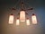 1960s Large Scandinavian Chandelier in Teak and Satin White Opaline Glass, 1960s For Sale - Image 5 of 17