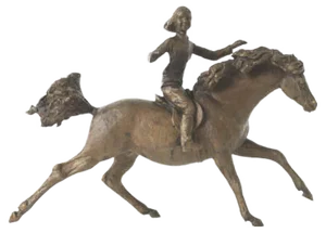 Art & Industry, Vintage Bronze Galloping Pony Sculpture by Jochen Ihle, 1970s