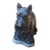 Vintage 1990s American Cast Stone and Painted Scottie Dog Garden Statue For Sale