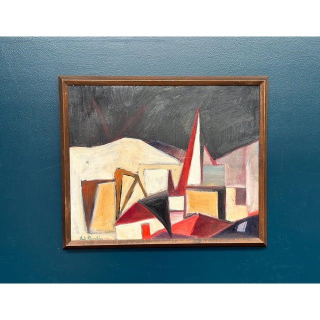 Leif Bodin, Facades, 1950s, Oil on Canvas, Framed For Sale - Image 16 of 18