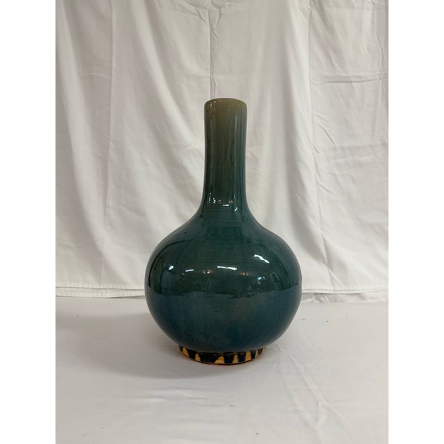 Beautiful weathered blue vase from Mecox. Excellent condition
