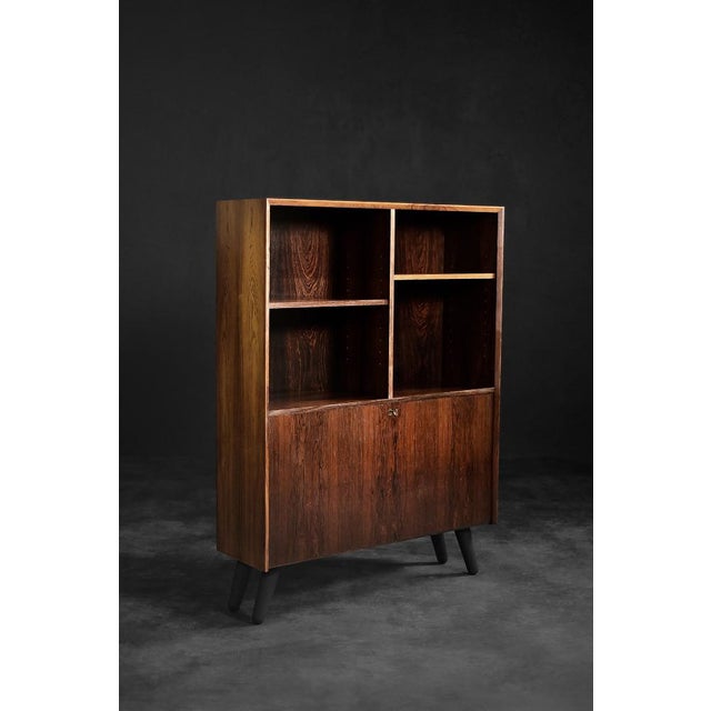 Danish Modern Rosewood Bookcase with Bar by Erik Brouer for Brouer Møbelfabrik, 1960s For Sale - Image 17 of 18