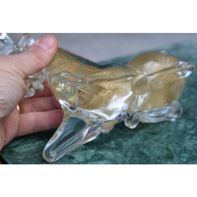 Murano Glass Capricorn with Gold Dust from Seguso, 1960s For Sale - Image 6 of 11
