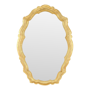 La Barge Large Shield Shape Gold Leaf Gilt Wall Mirror