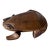 Vintage Hand-Carved Wooden Frog Box For Sale