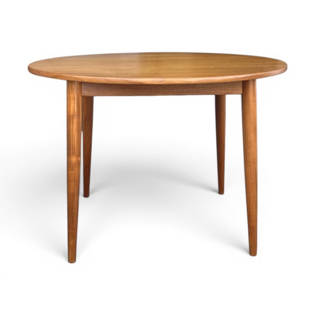 1960s Danish Modern Teak Expandable Oval Dining Table With Two Leaves For Sale - Image 10 of 13