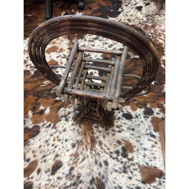 Hand Crafted Willow Plant Stand For Sale In Dallas - Image 6 of 6