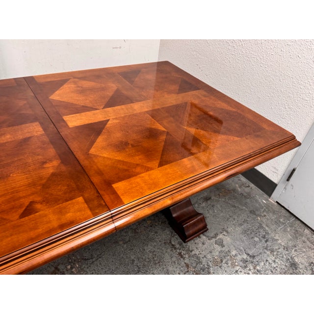 Stanley Furniture Trestle Extension Dining Table For Sale - Image 11 of 12