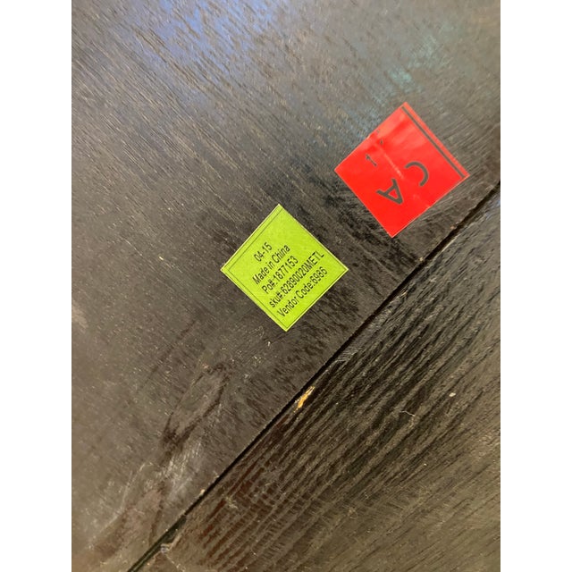 Brown Restoration Hardware Reclaimed Wood and Iron Dining Table Conference Room Table For Sale - Image 8 of 12