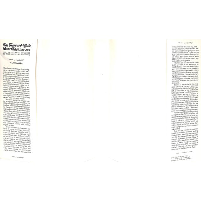 "The Harvard-Yale Boat Race 1852-1924" 1993 Mendenhall, Thomas C. For Sale In New York - Image 6 of 12