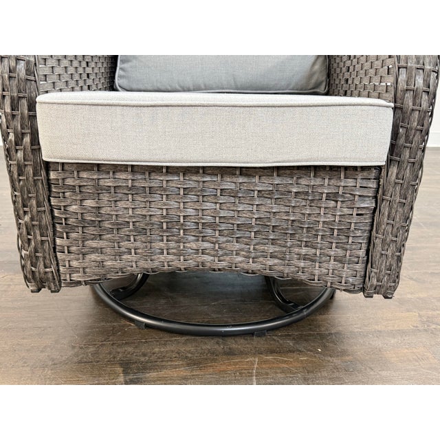 Outdoor Porch Glider Swivel Chair For Sale - Image 10 of 12