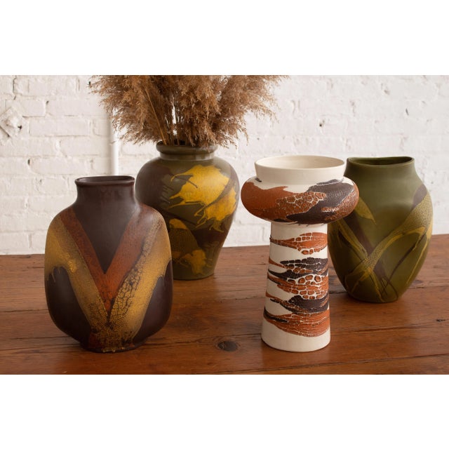Royal Haeger “Earth Wrap” Flask Form Vase For Sale - Image 12 of 13