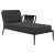 Ribbons Black Left Chaise Longue by Mowee For Sale