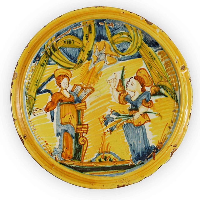 18th Century Decorated Majolica Stand, Italy For Sale - Image 5 of 5