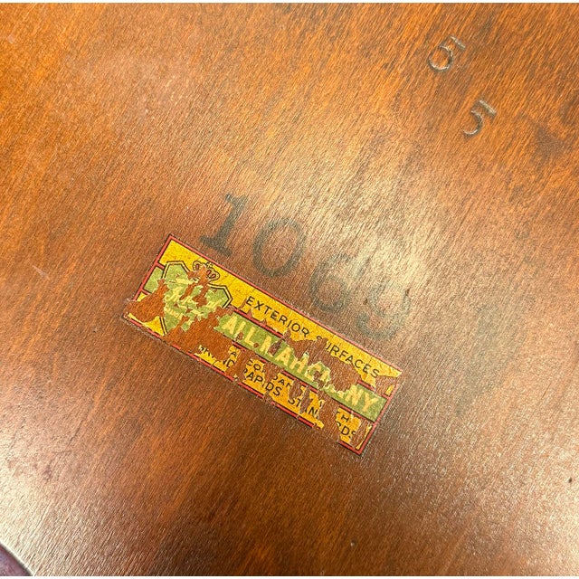 Vintage Chippendale Mahogany Round Pie Crust Parlor Table For Sale - Image 12 of 12