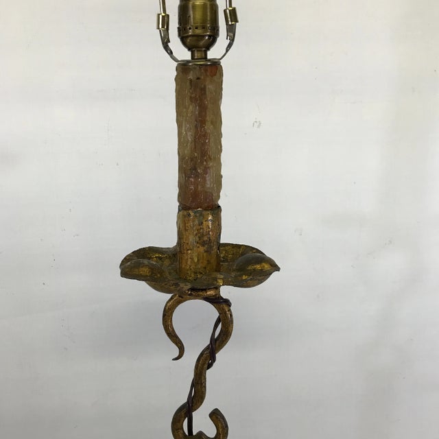 Gold Chain Metal Floor Lamp For Sale - Image 10 of 12