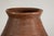 Brown Ribbed Vintage Pottery Vase With Burnished Surface For Sale - Image 8 of 18