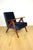 Vintage Navy Blue Velvet Var B-310 Chair in Dark Wood, 1960s For Sale - Image 12 of 12