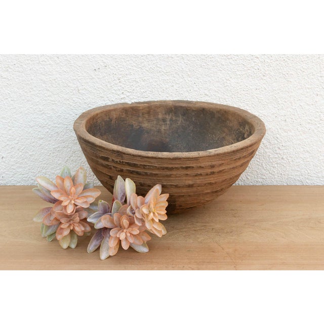 Wood Sculptural African Hardwood Bowl For Sale - Image 7 of 7