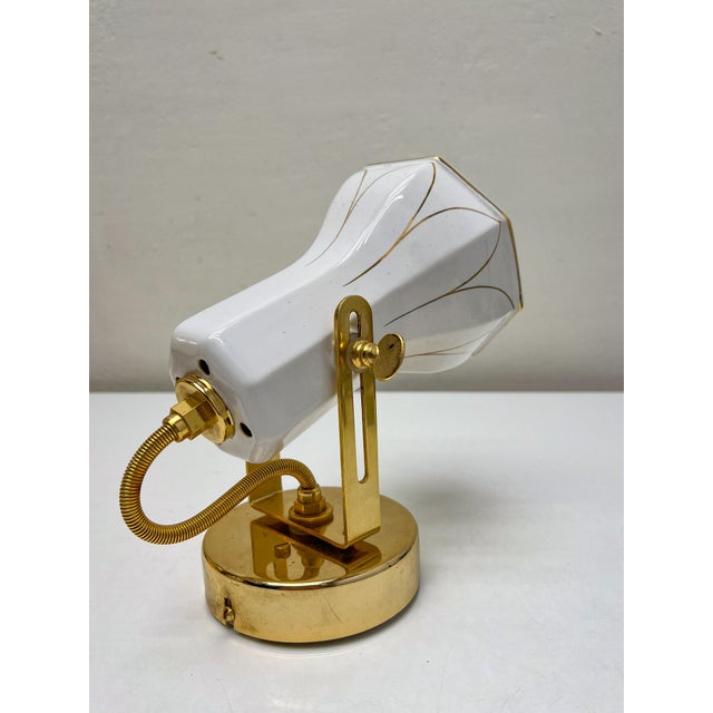 Brass and Ceramic Wall Lamp from Faladesa, Spain, 1980s For Sale - Image 10 of 16